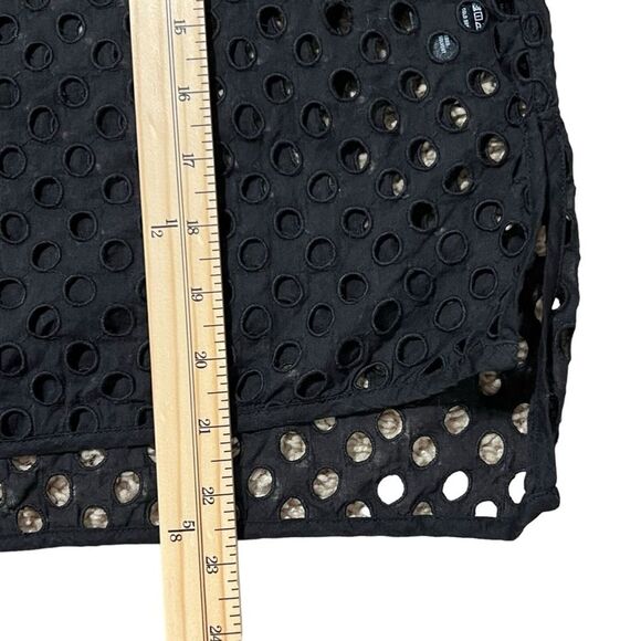 Anthropologie Ne Quittez Pas Eyelet Top Sz XS Black Beachy Resort Whimsigoth - Picture 8 of 11